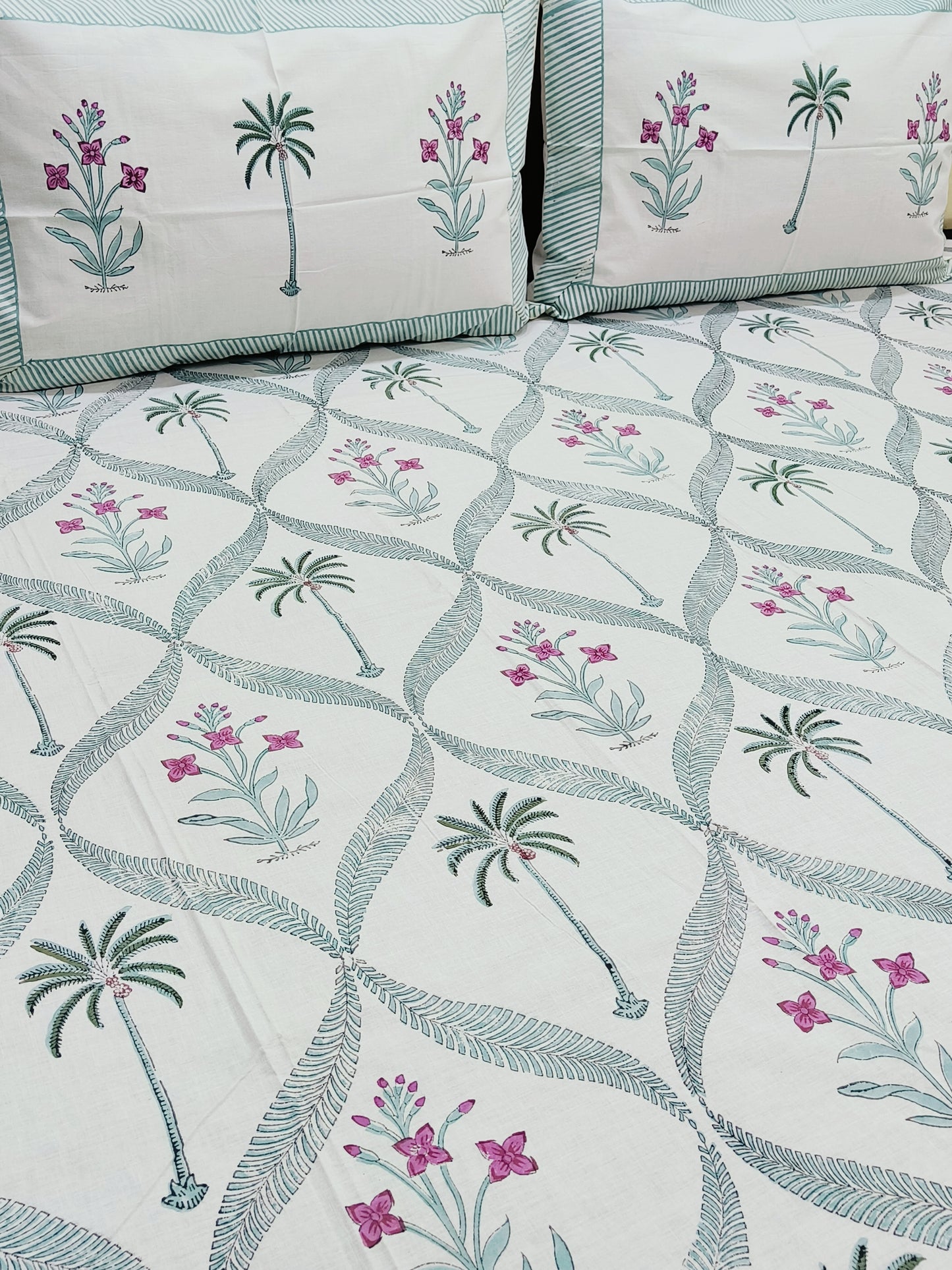 Fresh Arrival Handblock Printed Premium Bedsheets