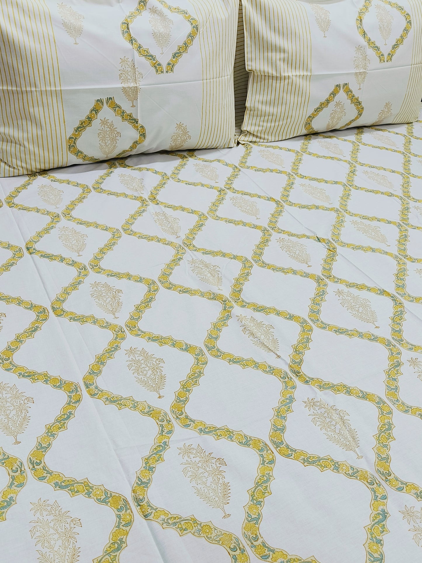 Fresh Arrival Handblock Printed Premium Bedsheets