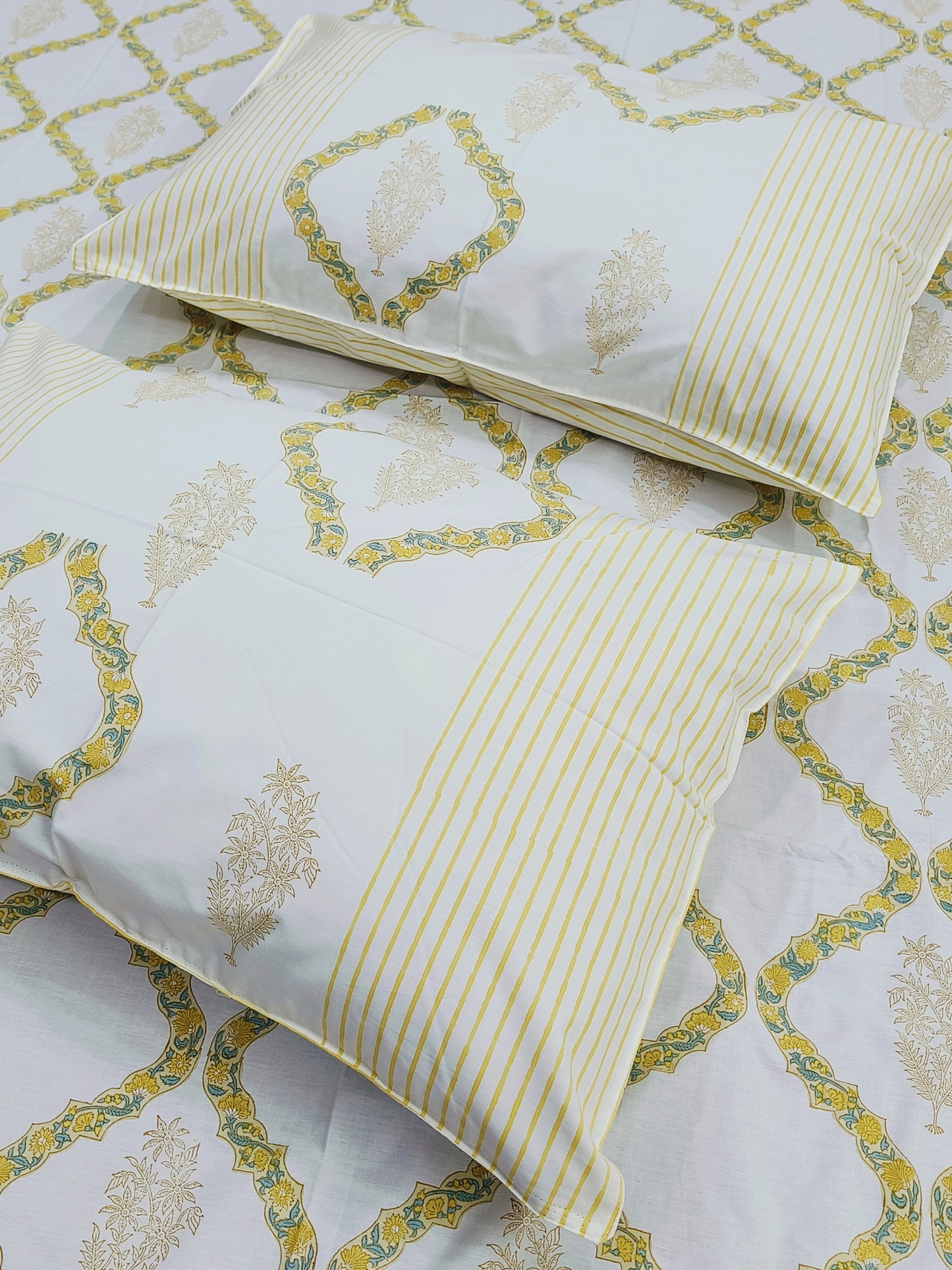 Fresh Arrival Handblock Printed Premium Bedsheets