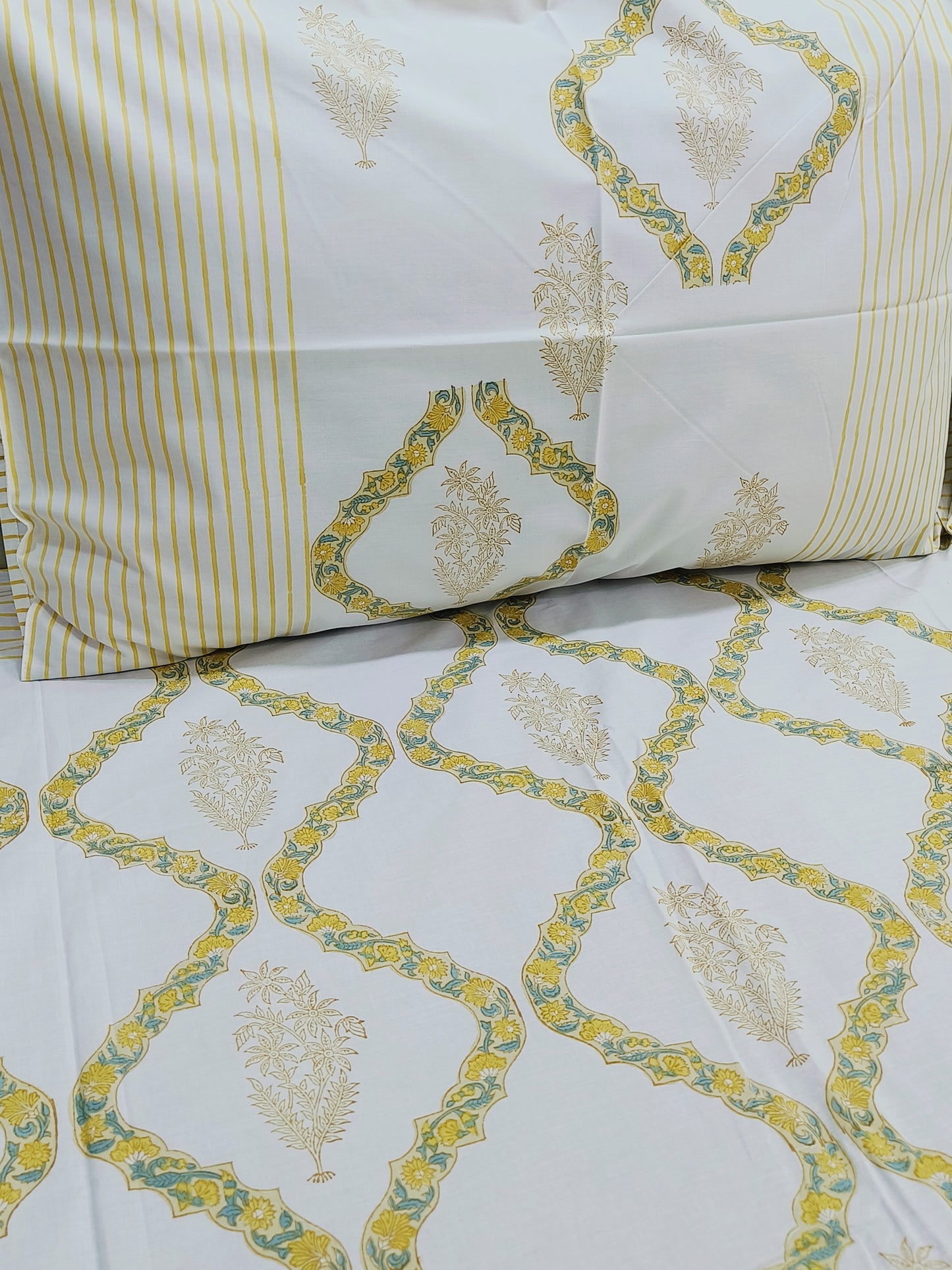 Fresh Arrival Handblock Printed Premium Bedsheets