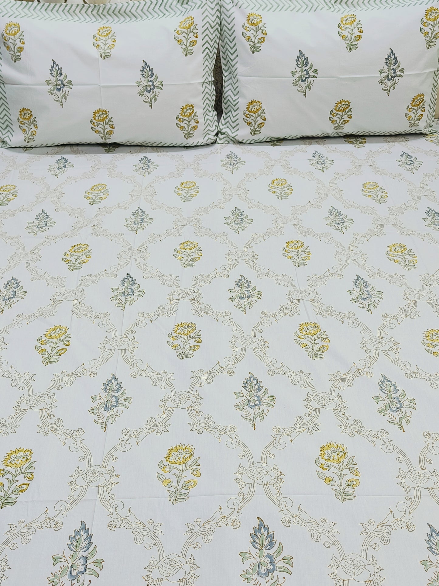 Handblock Printed Premium Bedsheets