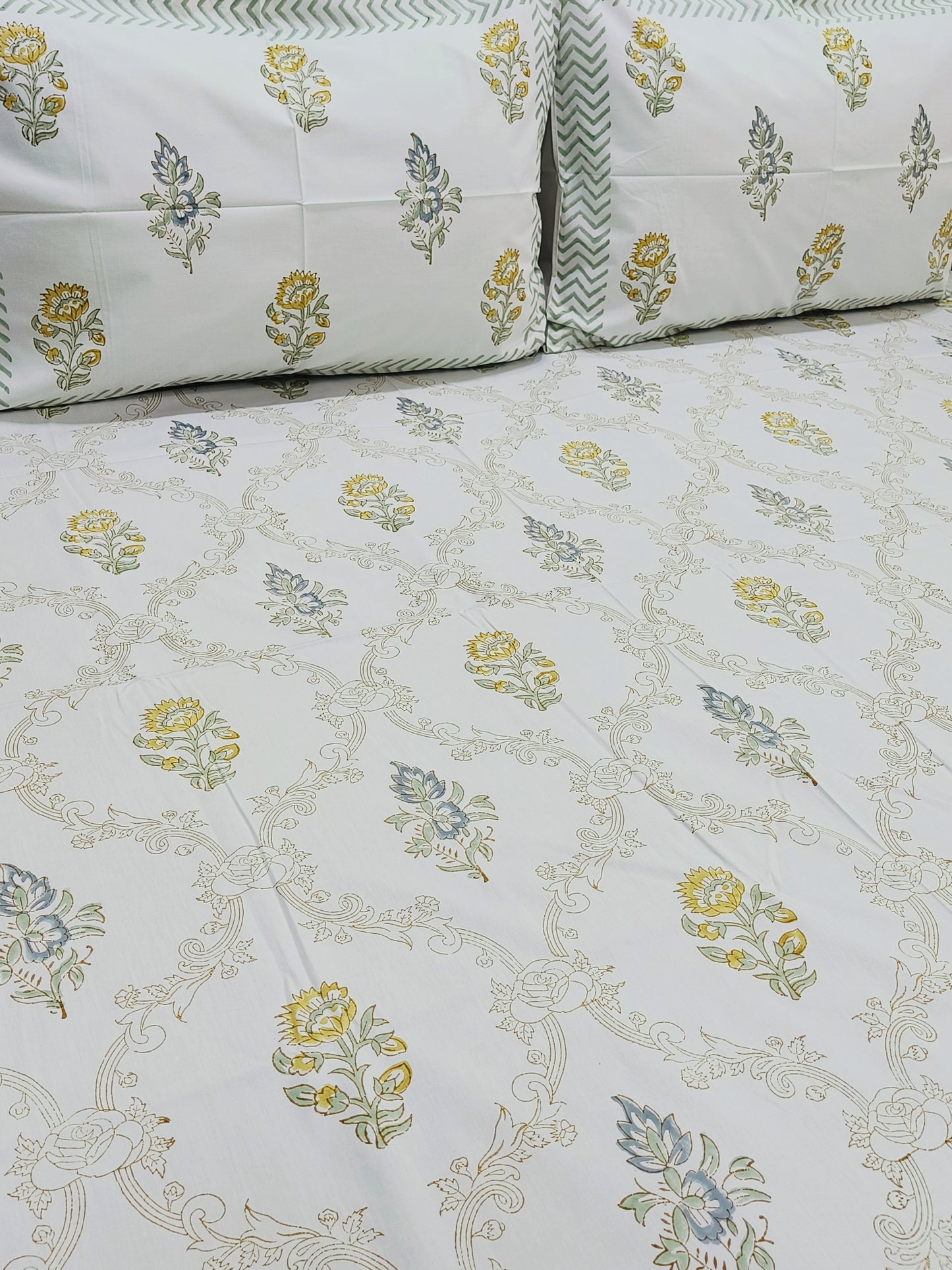 Handblock Printed Premium Bedsheets
