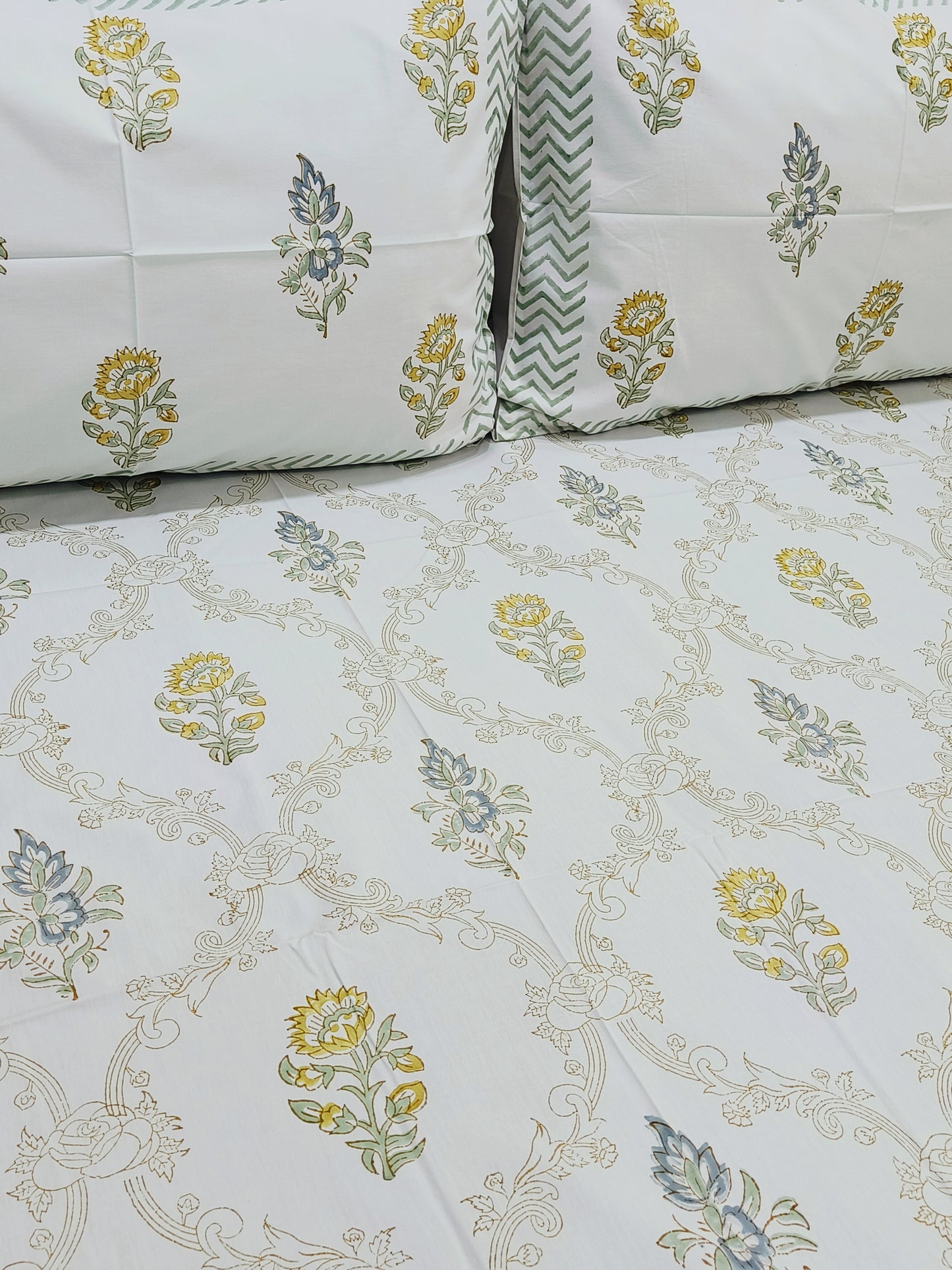 Handblock Printed Premium Bedsheets