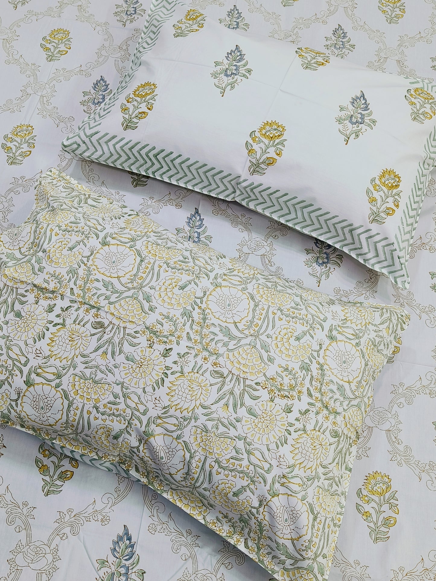 Handblock Printed Premium Bedsheets