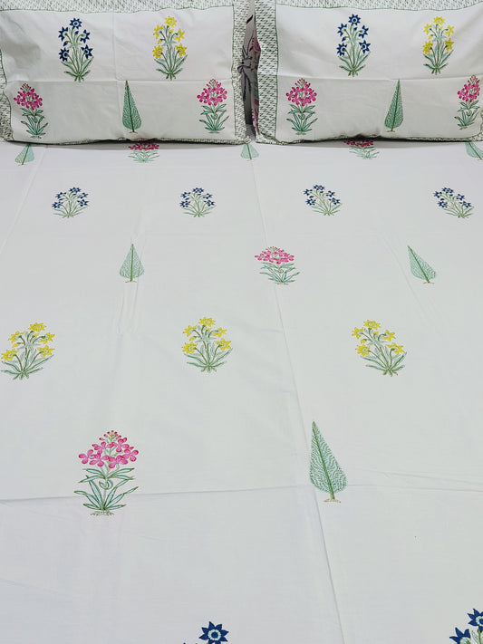 Fresh Arrival Handblock Printed Premium Bedsheets