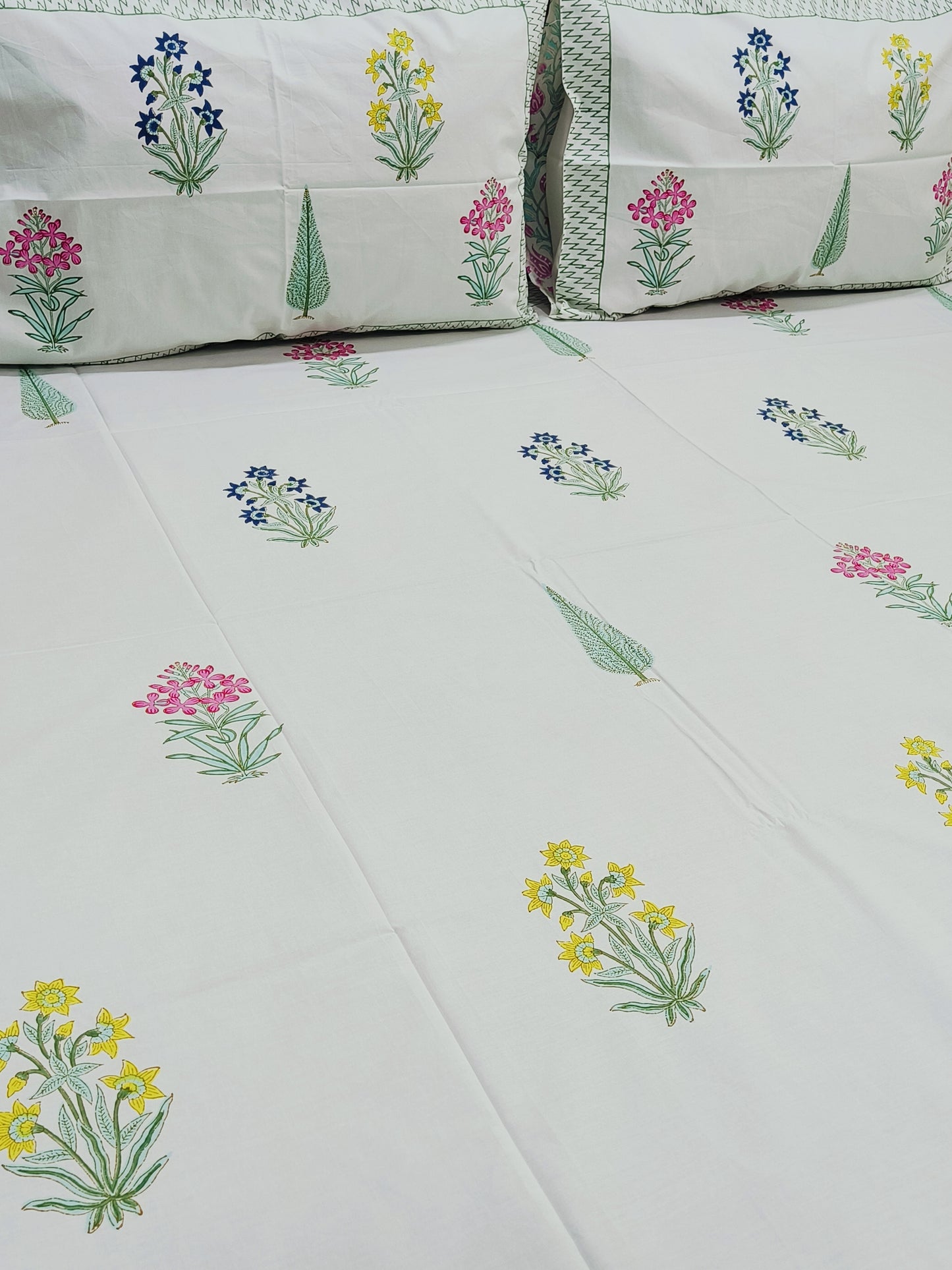 Fresh Arrival Handblock Printed Premium Bedsheets