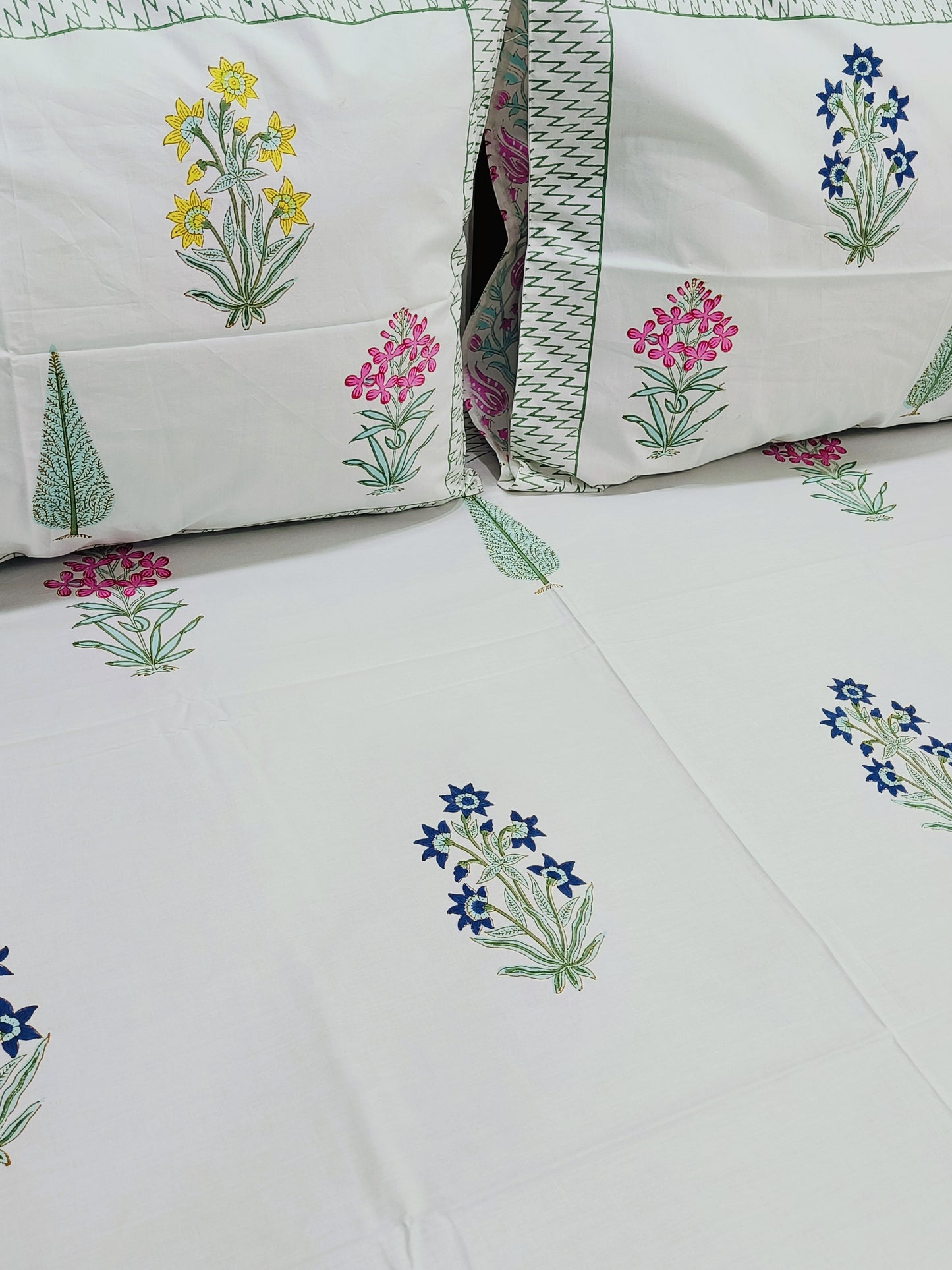 Fresh Arrival Handblock Printed Premium Bedsheets