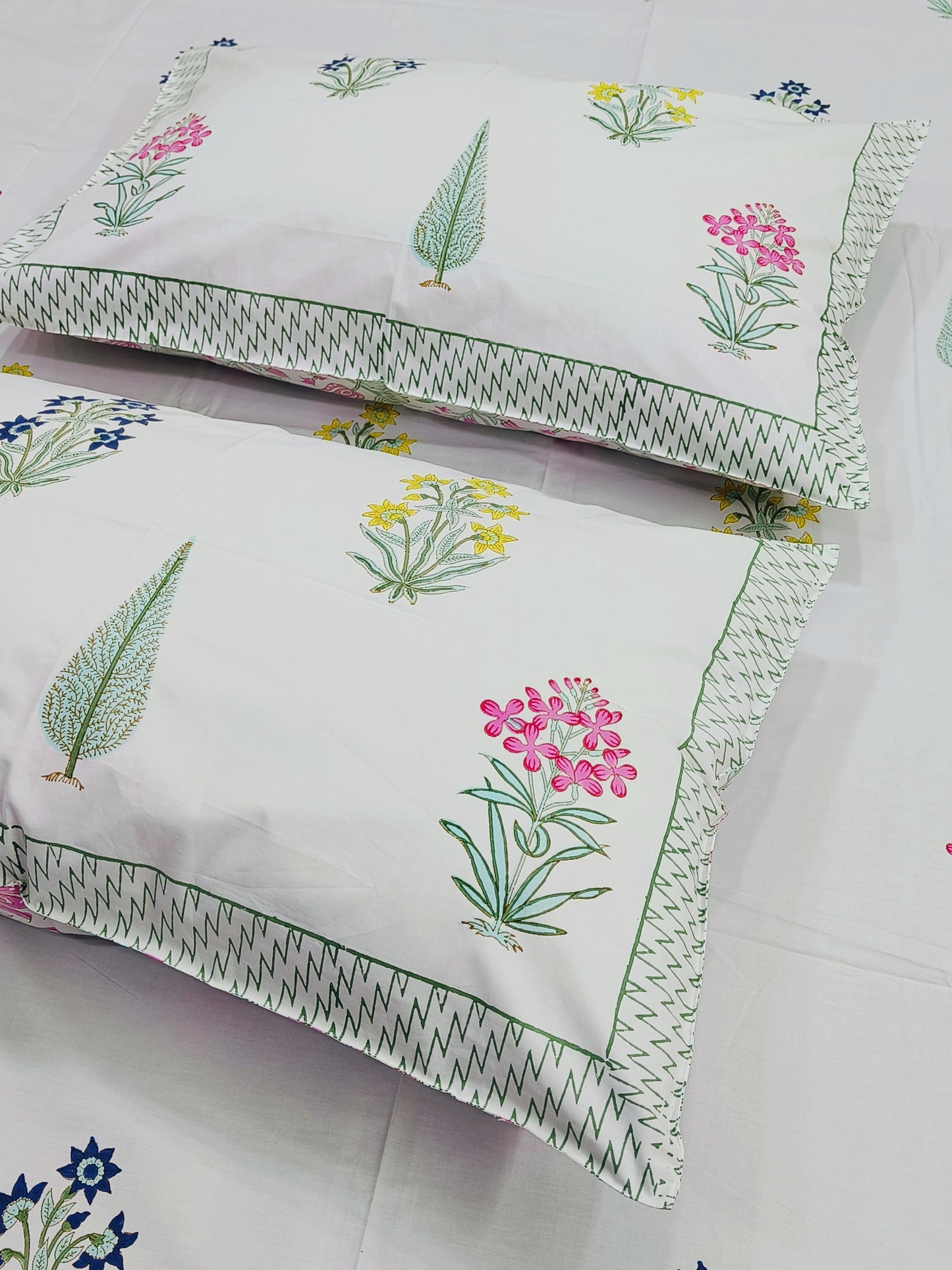 Fresh Arrival Handblock Printed Premium Bedsheets