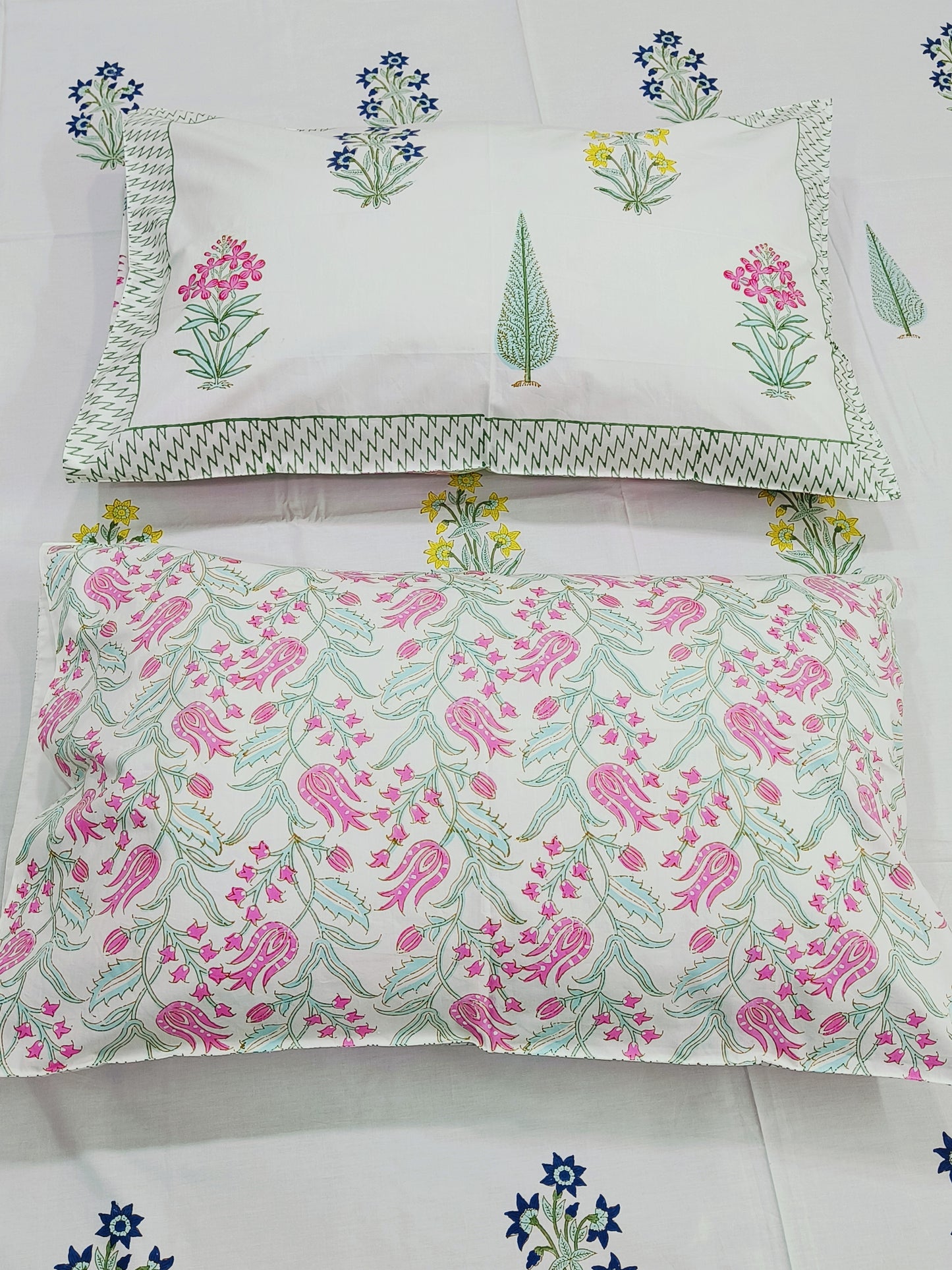 Fresh Arrival Handblock Printed Premium Bedsheets