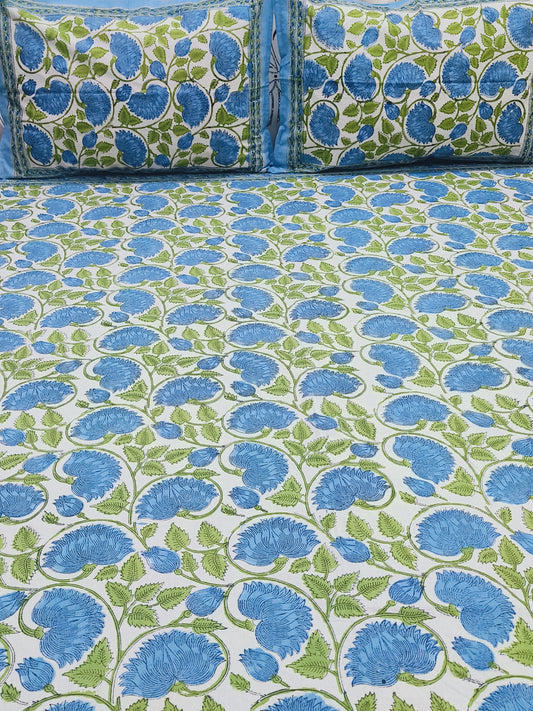 Fresh Arrival Handblock Printed Premium Bedsheets