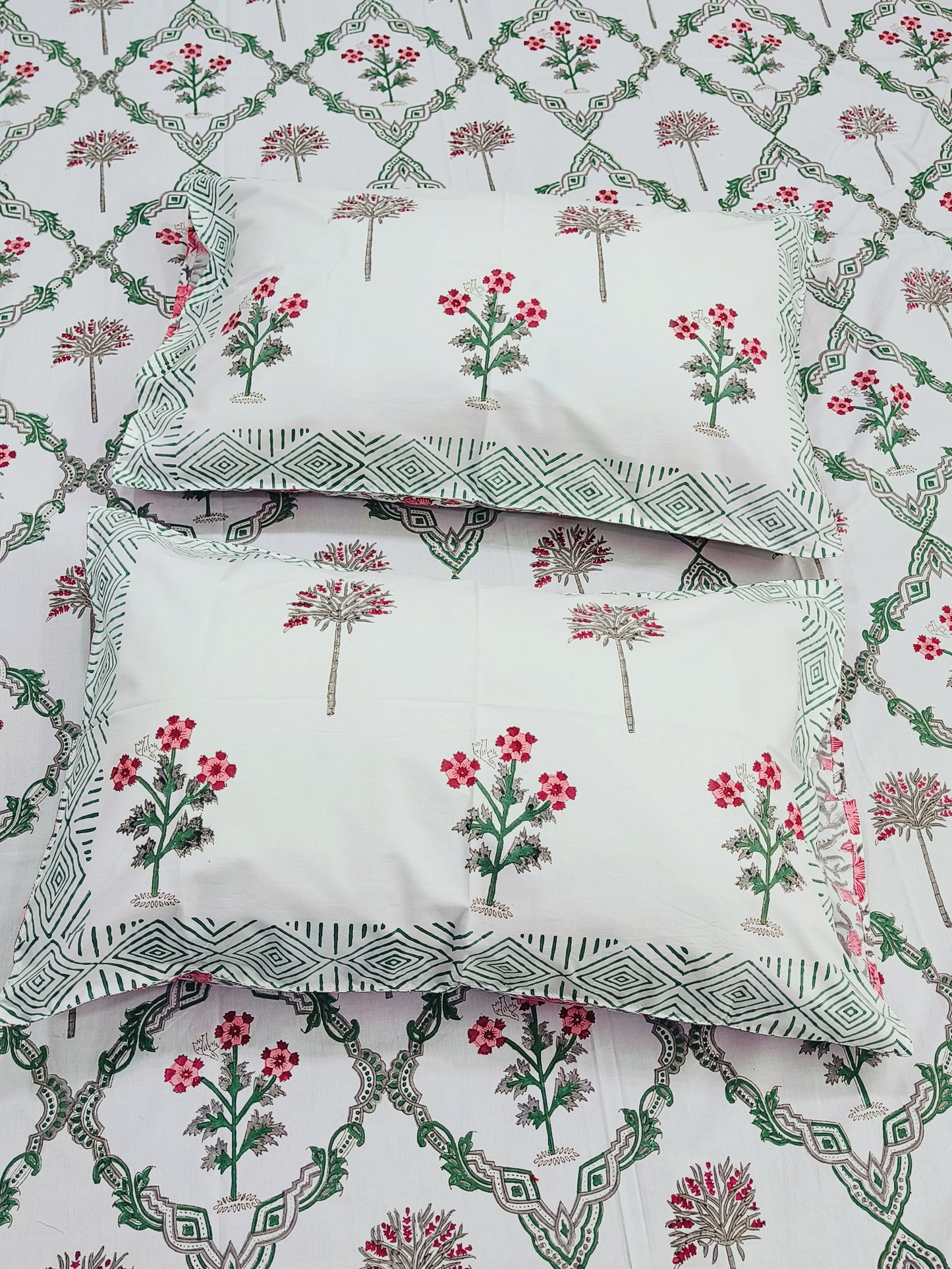 Handblock Printed Premium Bedsheets (Dispatch Time 24 Hours)