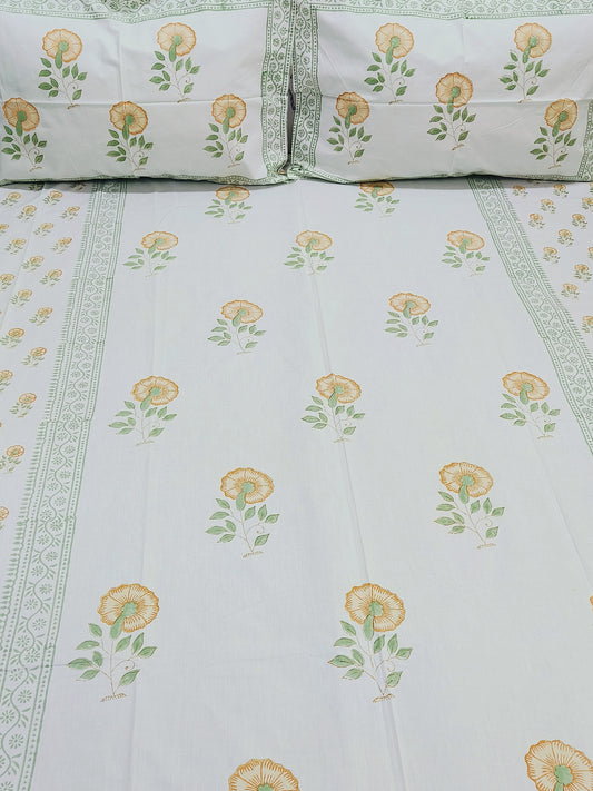 Handblock Printed Premium Bedsheets (Dispatch Time 24 Hours)