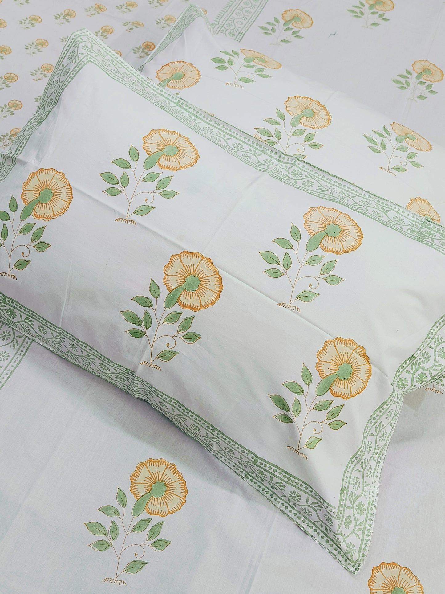 Handblock Printed Premium Bedsheets (Dispatch Time 24 Hours)