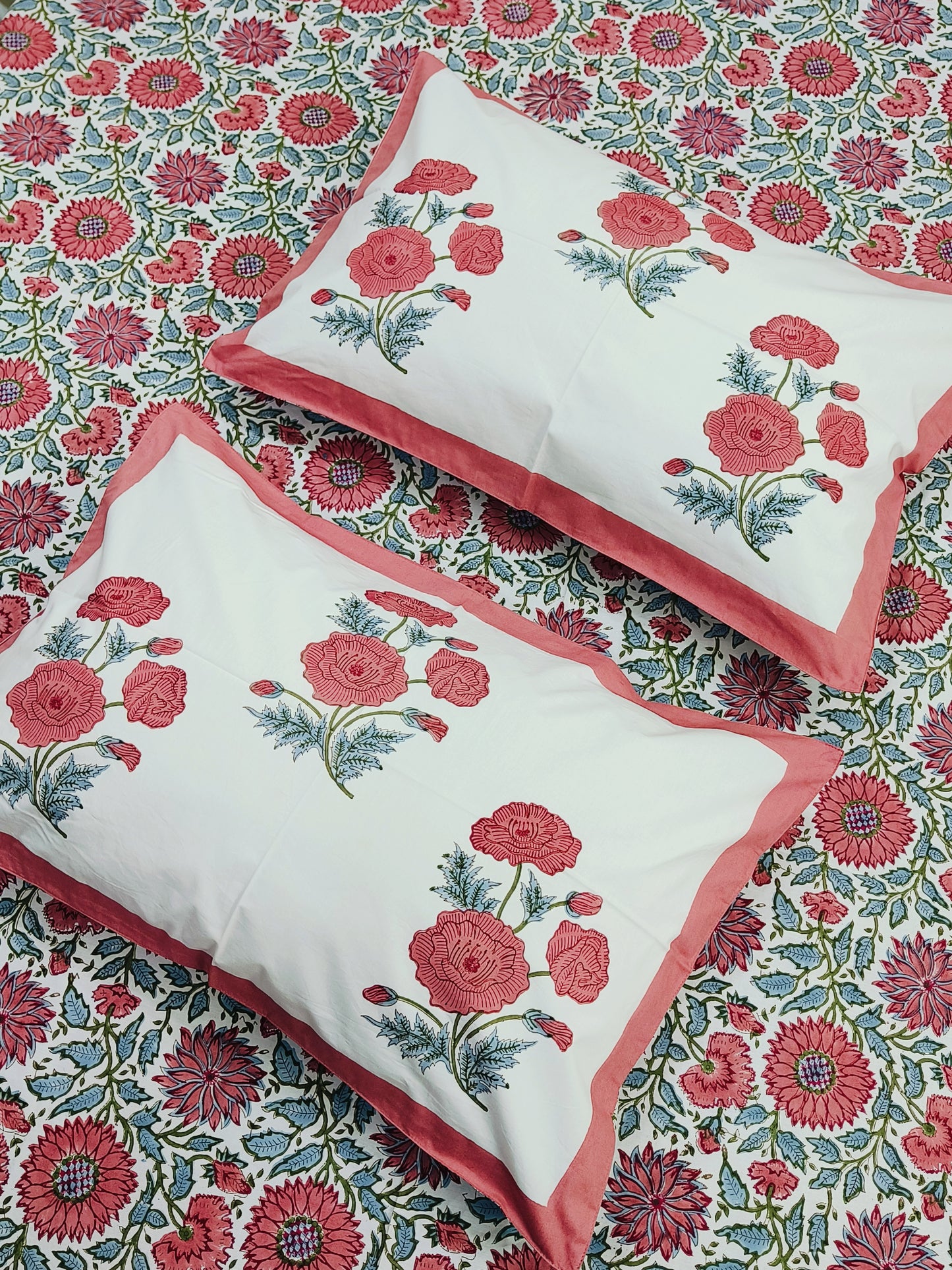 FRESH ARRIVAL Handblock Printed Premium Bedsheets(Dispatch Time 24 Hours)