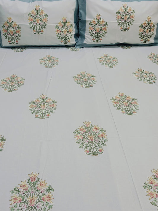FRESH ARRIVAL Handblock Printed Premium Bedsheets (Dispatch Time 24 Hours)