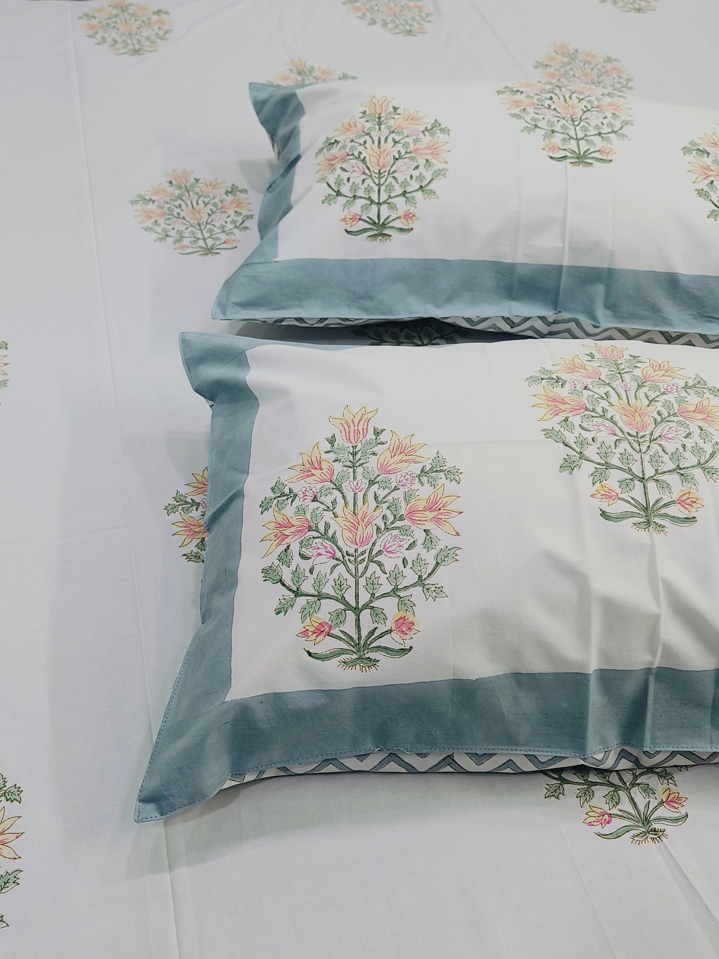 FRESH ARRIVAL Handblock Printed Premium Bedsheets (Dispatch Time 24 Hours)