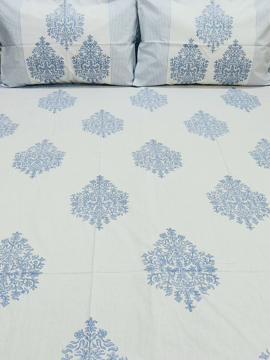 Handblock Printed Premium Bedsheets (Dispatch Time 24 Hours)