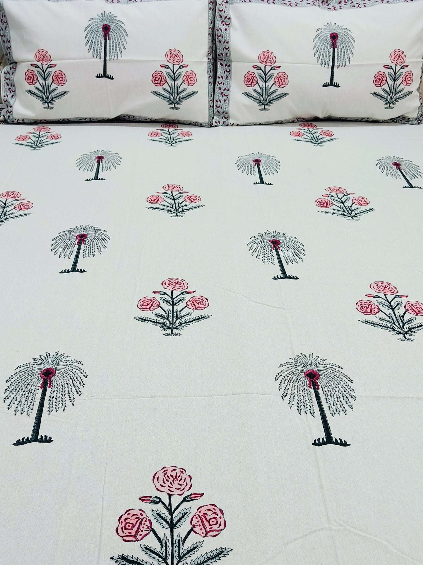 FRESH ARRIVAL Handblock Printed Premium Bedsheets (Dispatch Time 24 Hours)