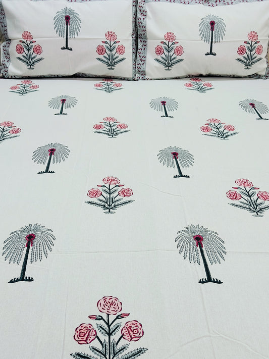 FRESH ARRIVAL Handblock Printed Premium Bedsheets (Dispatch Time 24 Hours)