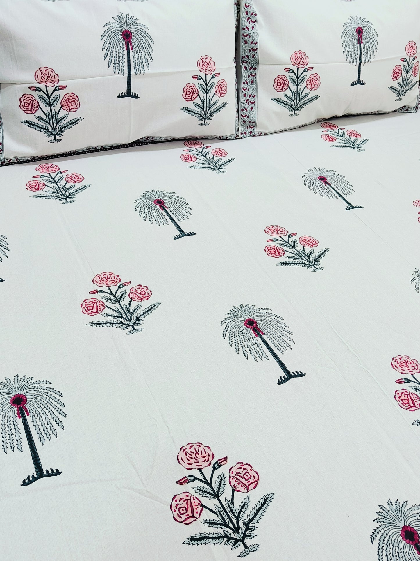 FRESH ARRIVAL Handblock Printed Premium Bedsheets (Dispatch Time 24 Hours)