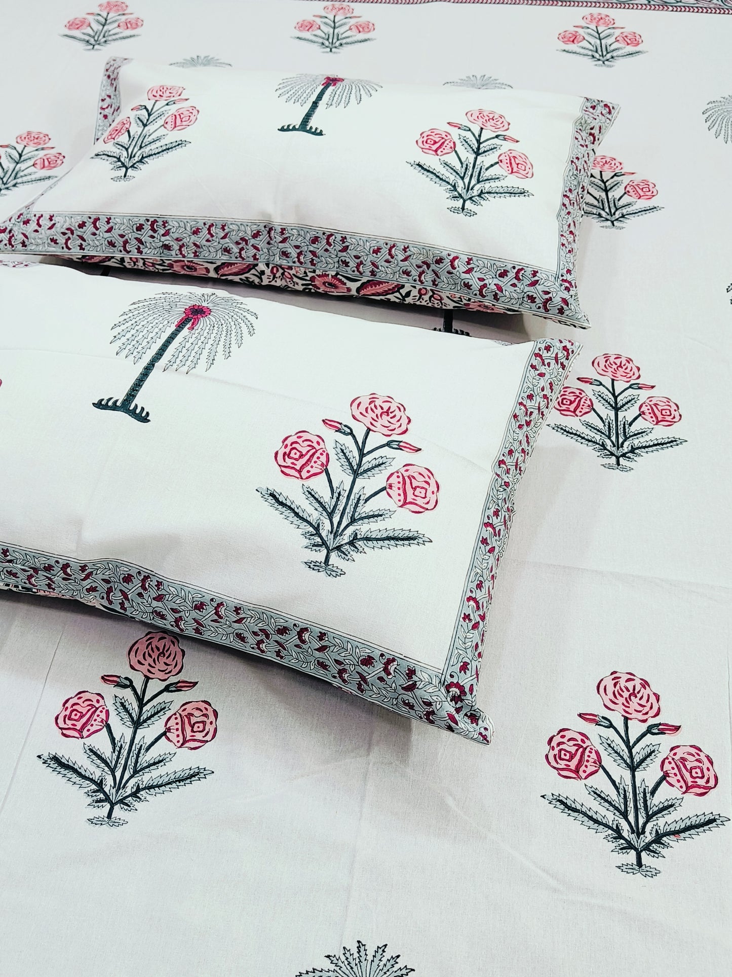 FRESH ARRIVAL Handblock Printed Premium Bedsheets (Dispatch Time 24 Hours)