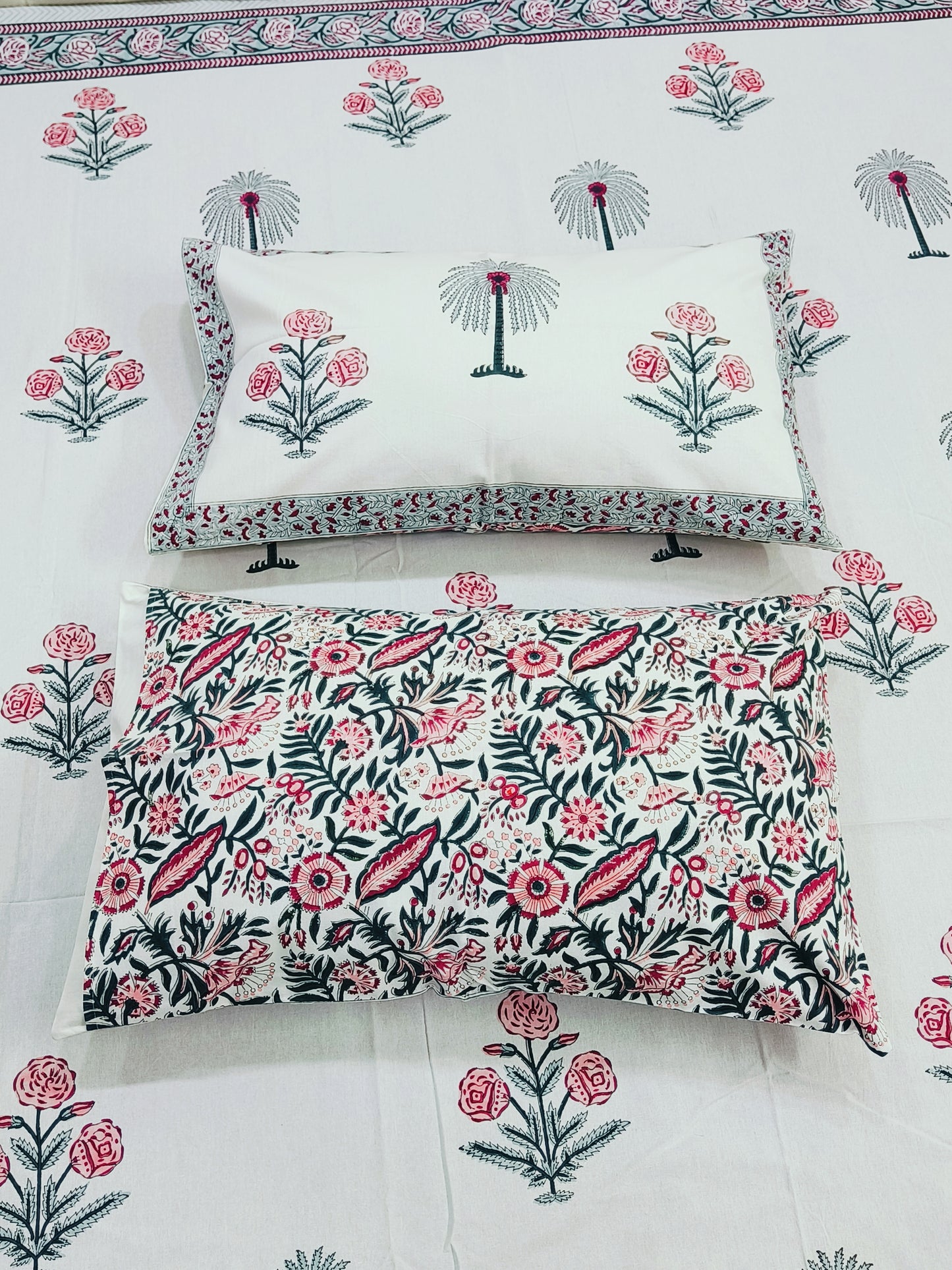 FRESH ARRIVAL Handblock Printed Premium Bedsheets (Dispatch Time 24 Hours)