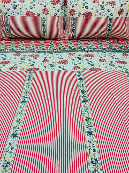 FRESH ARRIVALS Gulbahaar King Size Bedsheets(Dispatch Time 24 Hours)