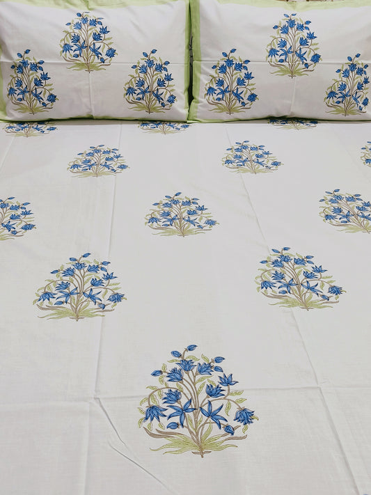 FRESH ARRIVAL Handblock Printed Premium Bedsheets (Dispatch Time 24 Hours)
