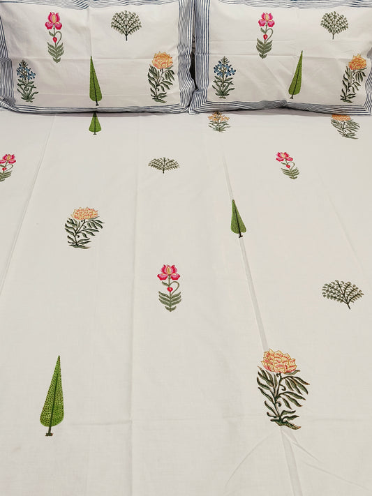 Handblock Printed Premium Bedsheets