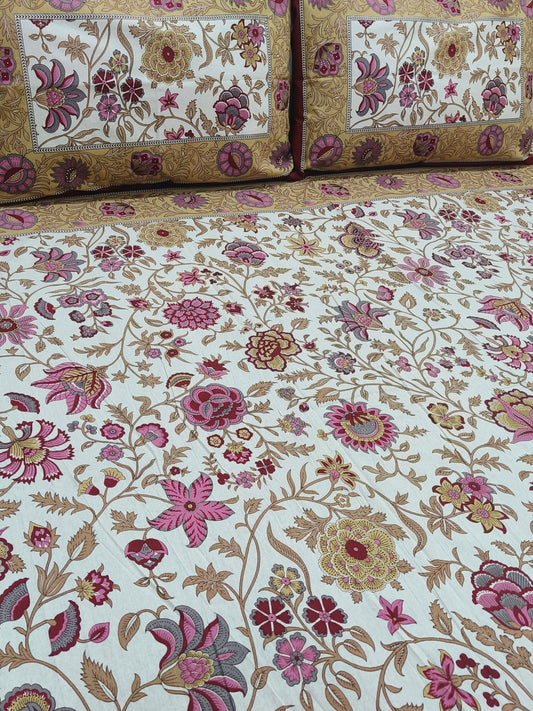 Gulbahaar King Size Bedsheets(Dispatch Time 24 Hours)