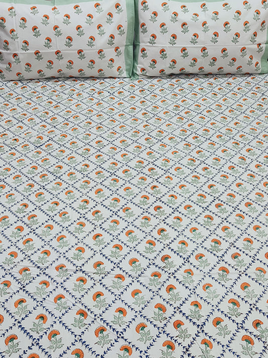 FRESH ARRIVAL Handblock Printed Premium Bedsheets(Dispatch Time 24 Hours)