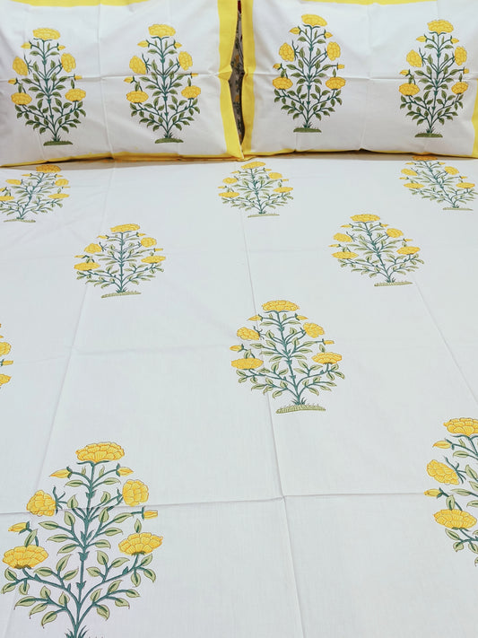 Handblock Printed Premium Bedsheets (Dispatch Time 24 Hours)
