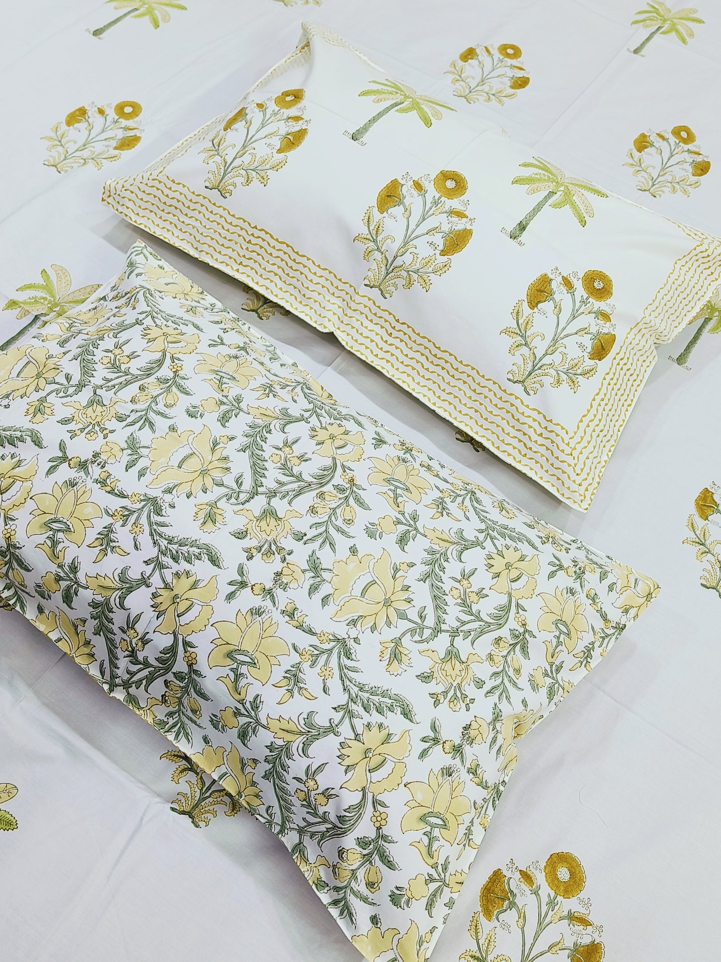 FRESH ARRIVAL Handblock Printed Premium Bedsheets (Dispatch Time 24 Hours)