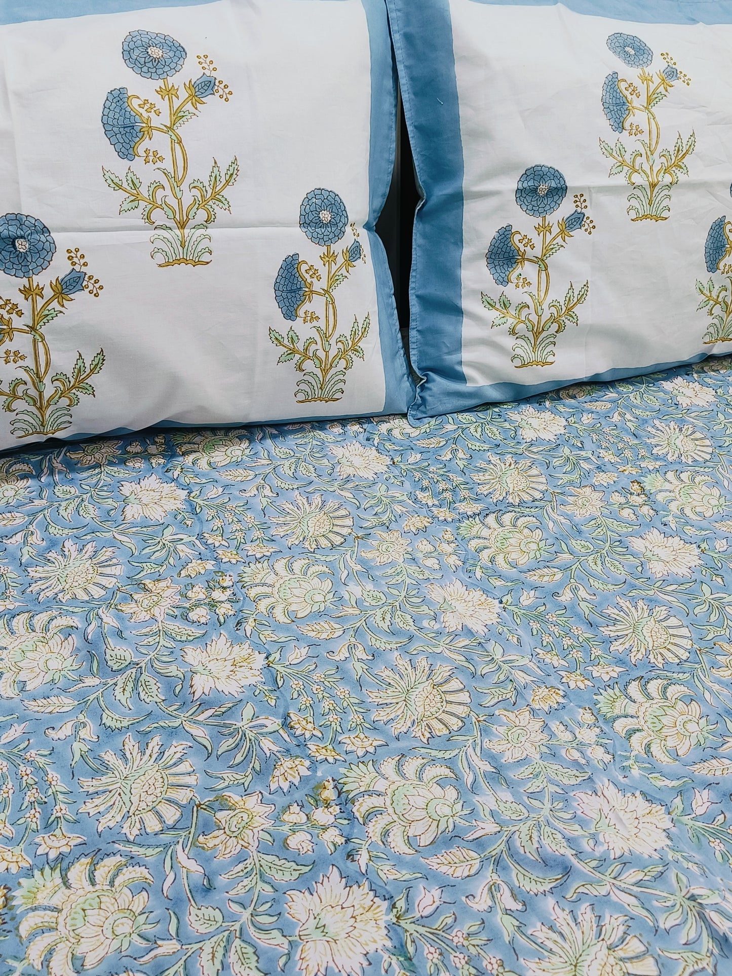 FRESH ARRIVAL Handblock Printed Premium Bedsheets(Dispatch Time 24 Hours)