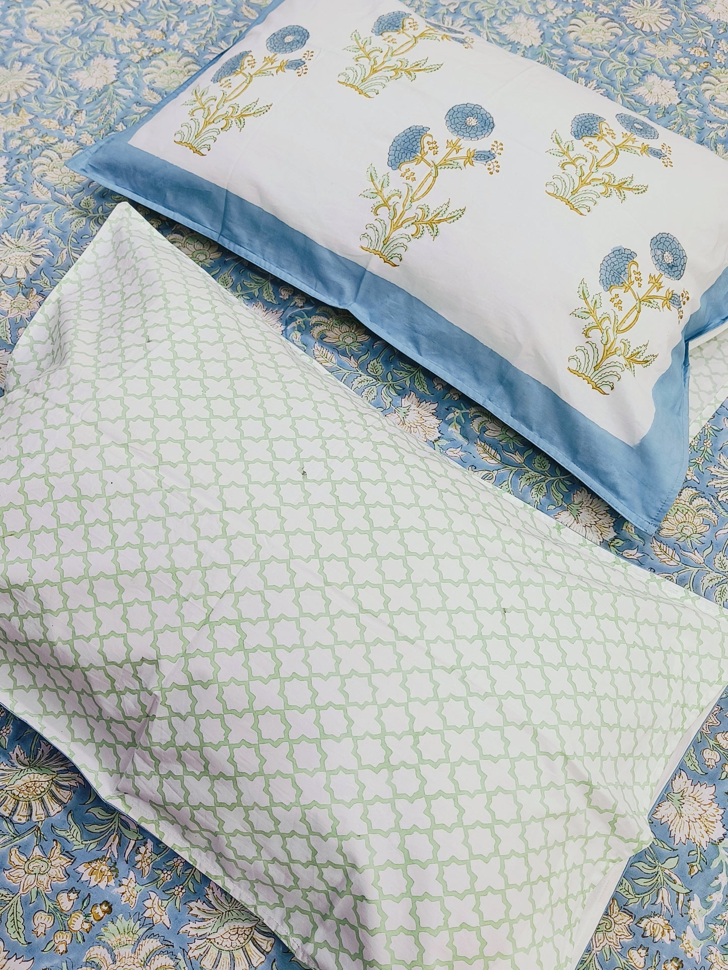 FRESH ARRIVAL Handblock Printed Premium Bedsheets(Dispatch Time 24 Hours)