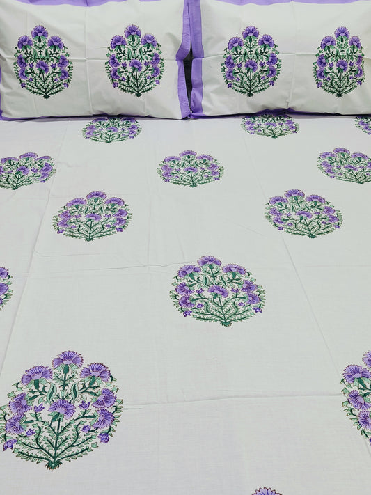 Handblock Printed Premium Bedsheets(Dispatch Time 24 Hours)