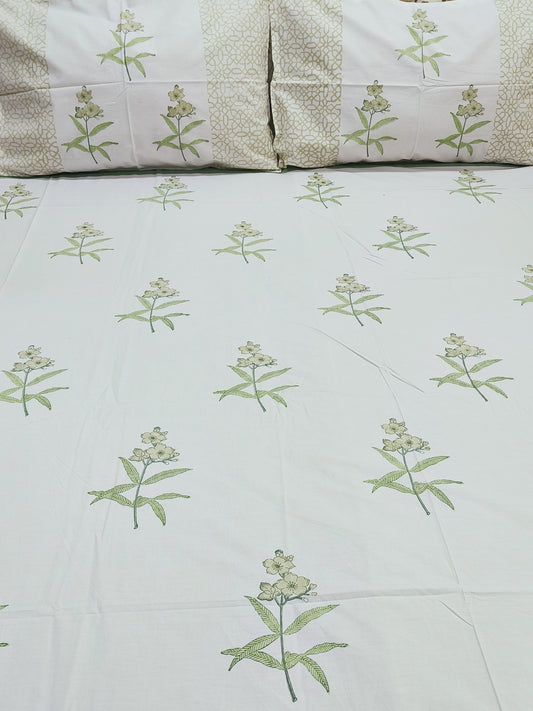 FRESH ARRIVAL Handblock Printed Premium Bedsheets(Dispatch Time 24 Hours)