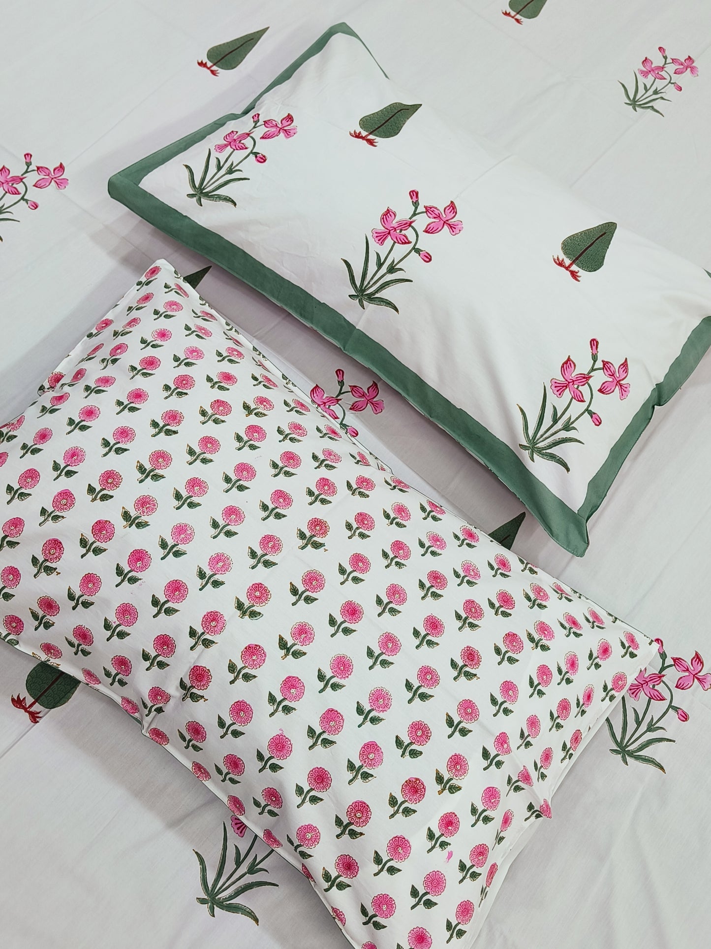 FRESH ARRIVAL Handblock Printed Premium Bedsheets(Dispatch Time 24 Hours)