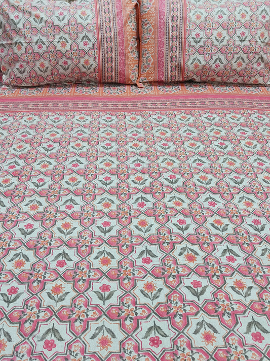 FRESH ARRIVALS Gulbahaar King Size Bedsheets(Dispatch Time 24 Hours)