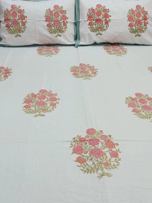 FRESH ARRIVAL Handblock Printed Premium Bedsheets (Dispatch Time 24 Hours)