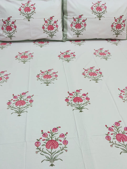 FRESH ARRIVAL Handblock Printed Premium Bedsheets (Dispatch Time 24 Hours)