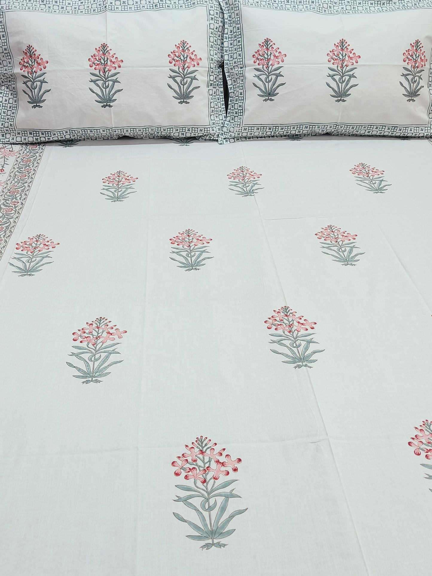 Handblock Printed Premium Bedsheets (Dispatch Time 24 Hours)