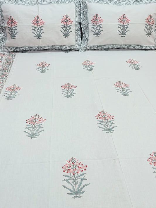 Handblock Printed Premium Bedsheets (Dispatch Time 24 Hours)