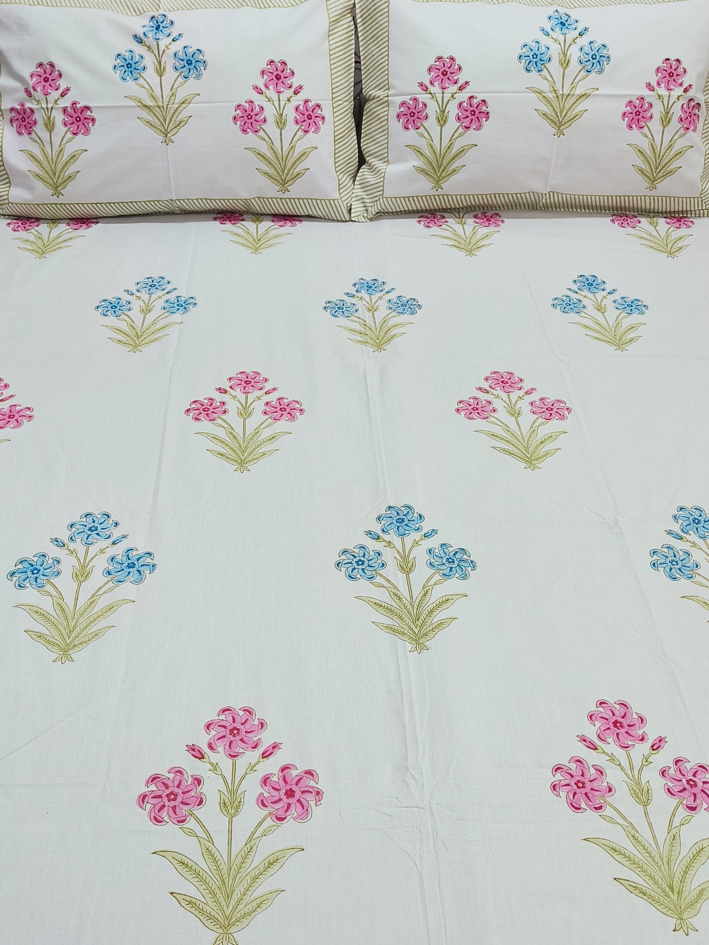 FRESH ARRIVAL Handblock Printed Premium Bedsheets (Dispatch Time 24 Hours)