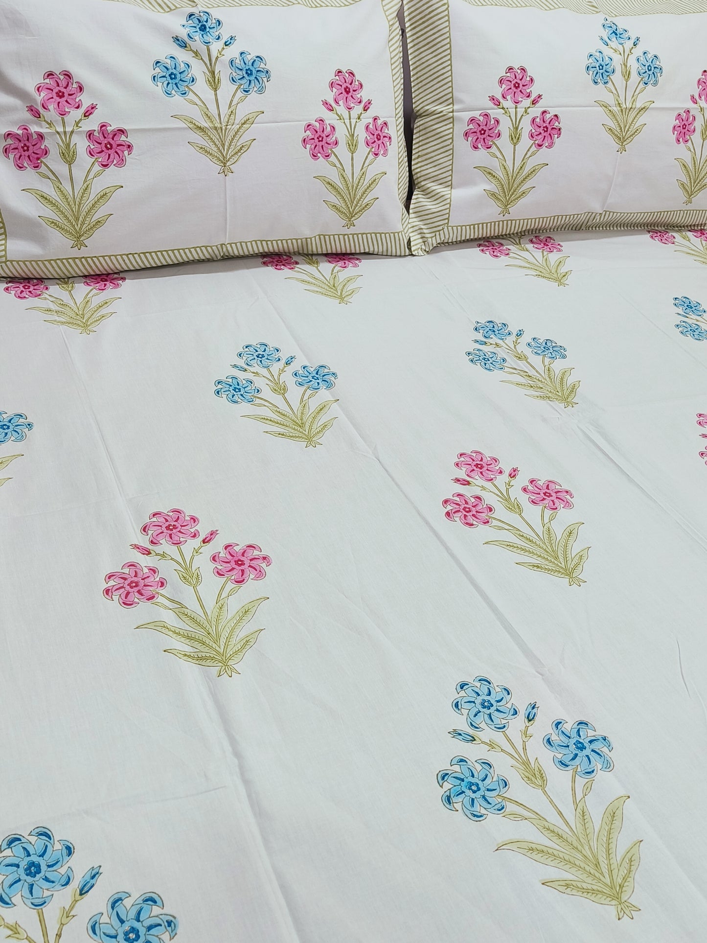 FRESH ARRIVAL Handblock Printed Premium Bedsheets (Dispatch Time 24 Hours)