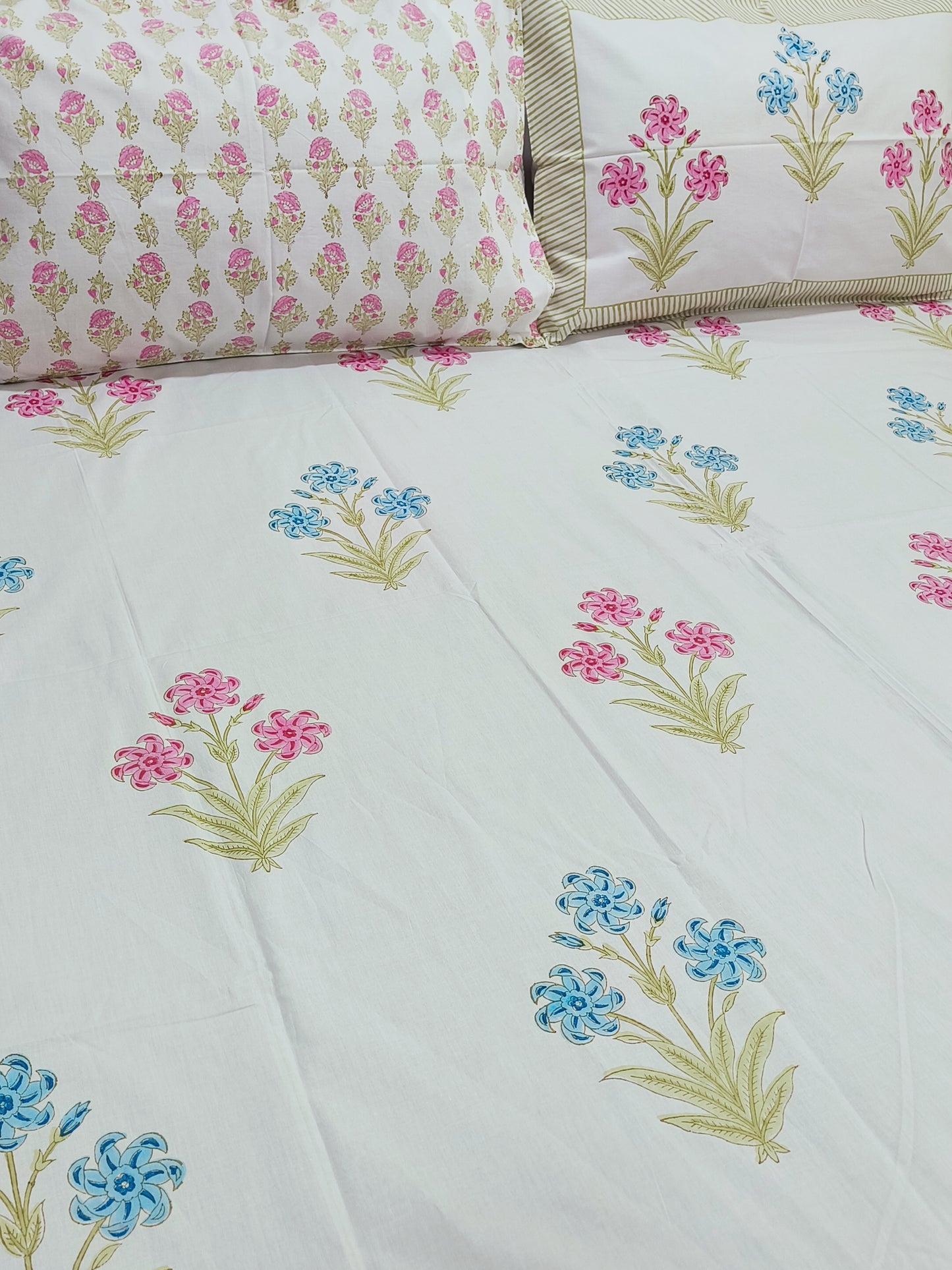 FRESH ARRIVAL Handblock Printed Premium Bedsheets (Dispatch Time 24 Hours)