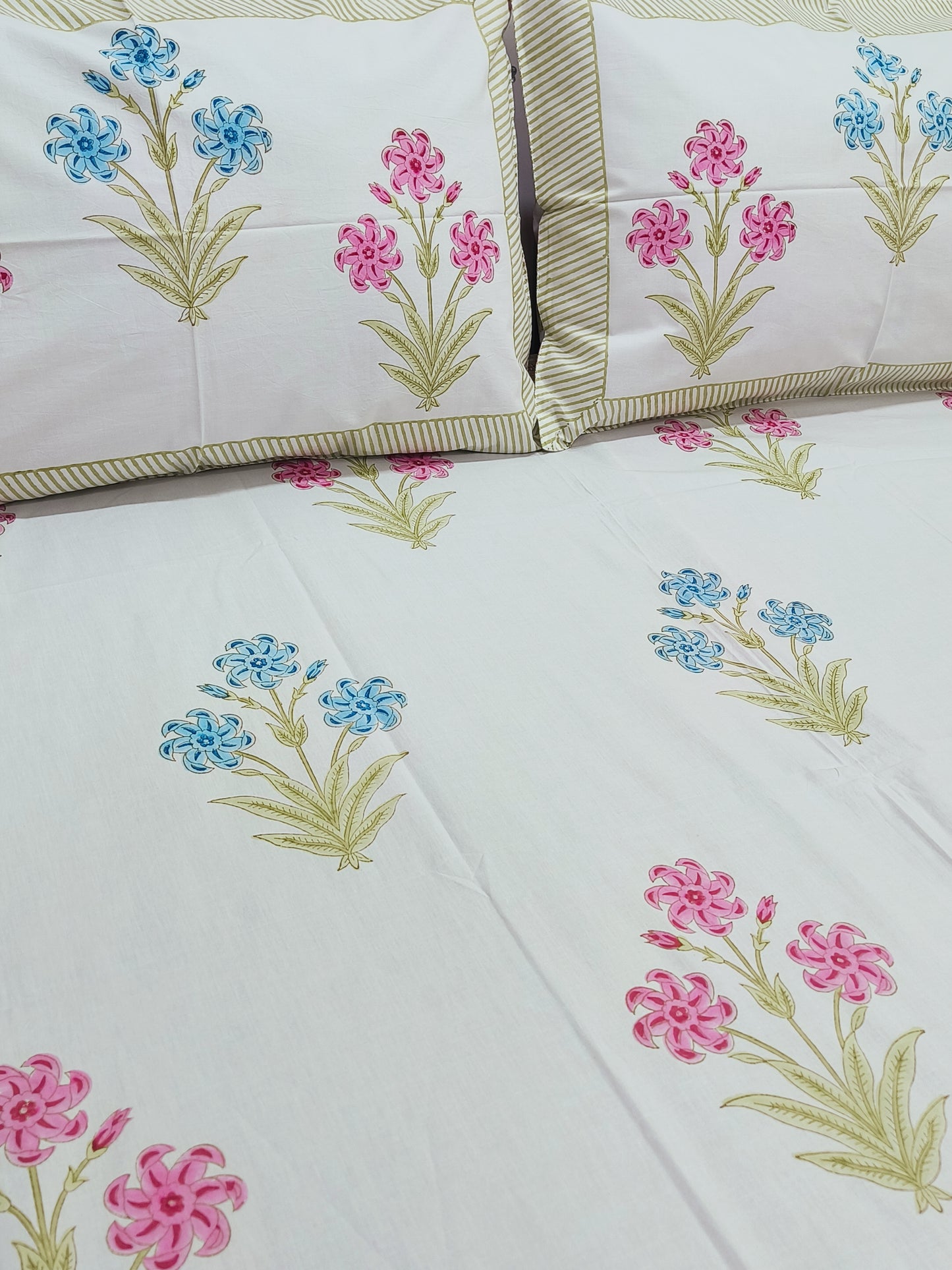FRESH ARRIVAL Handblock Printed Premium Bedsheets (Dispatch Time 24 Hours)