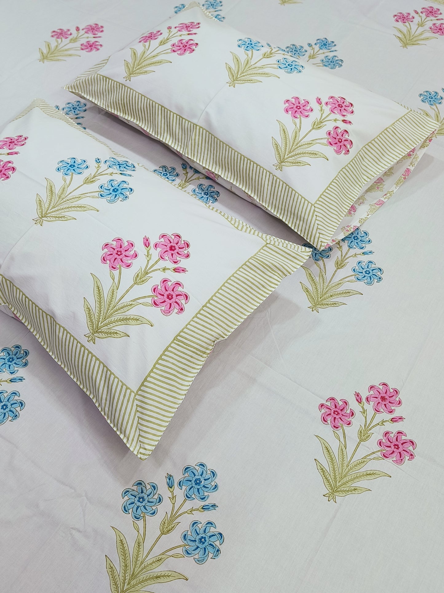 FRESH ARRIVAL Handblock Printed Premium Bedsheets (Dispatch Time 24 Hours)