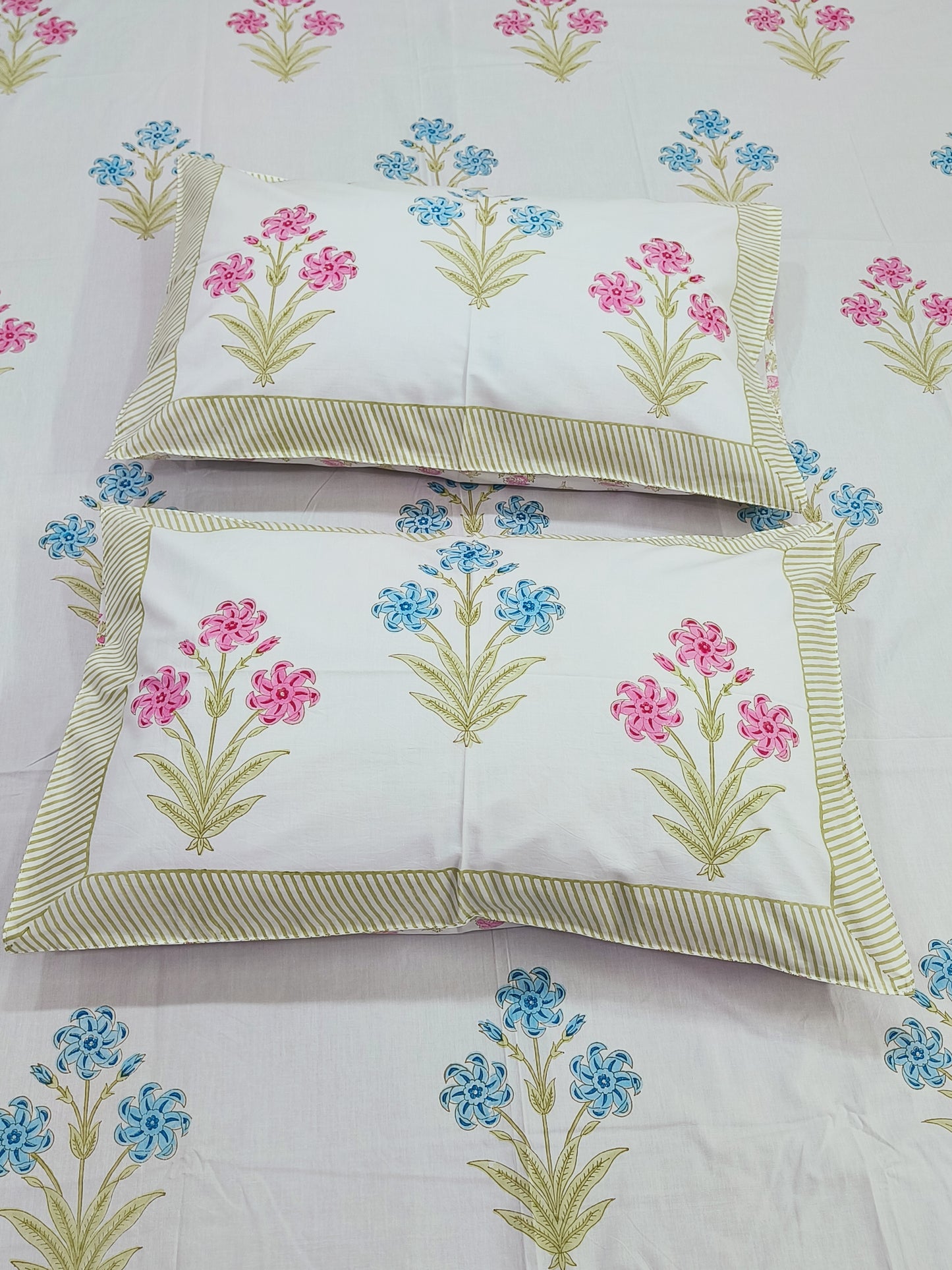 FRESH ARRIVAL Handblock Printed Premium Bedsheets (Dispatch Time 24 Hours)