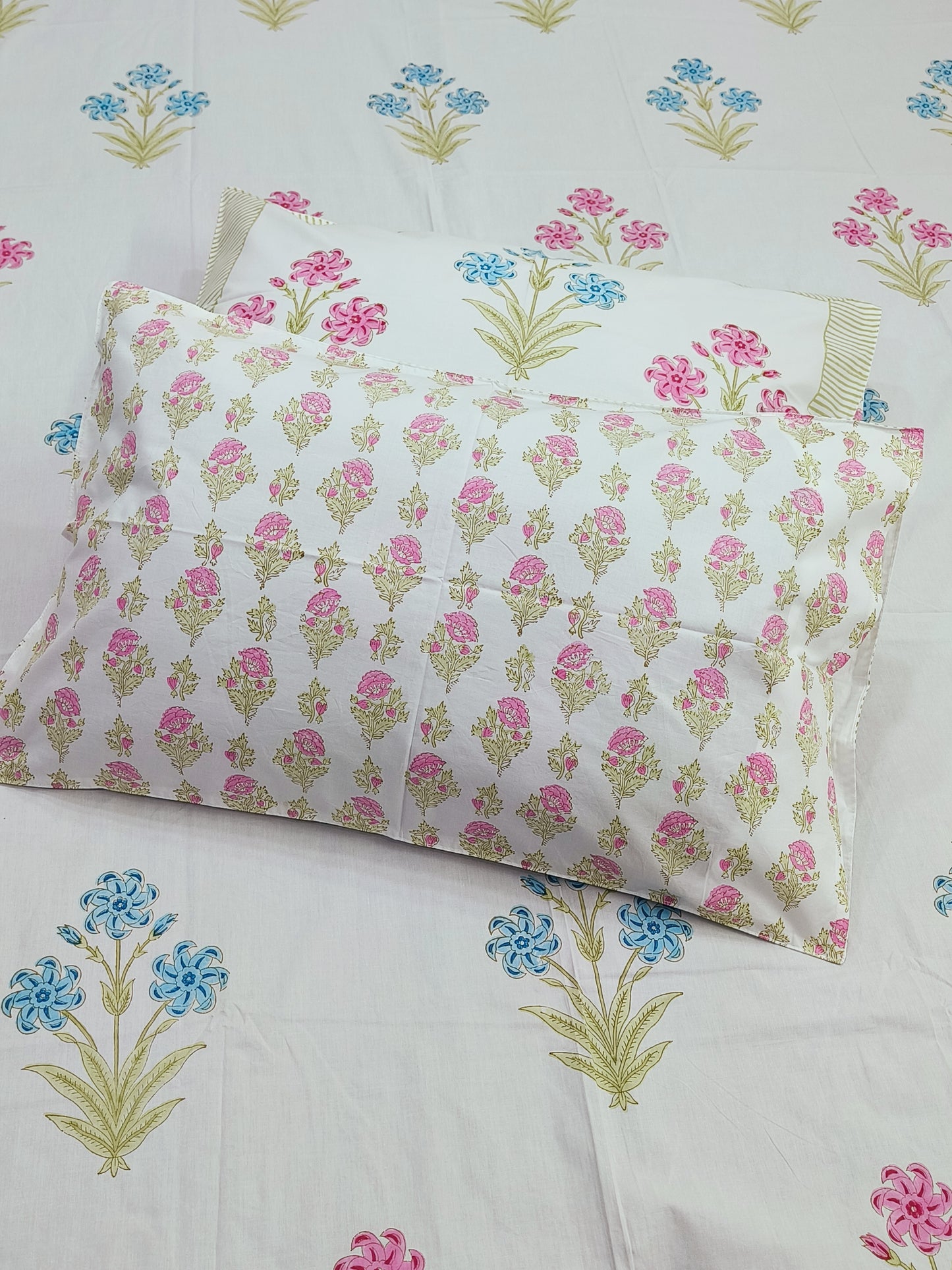 FRESH ARRIVAL Handblock Printed Premium Bedsheets (Dispatch Time 24 Hours)